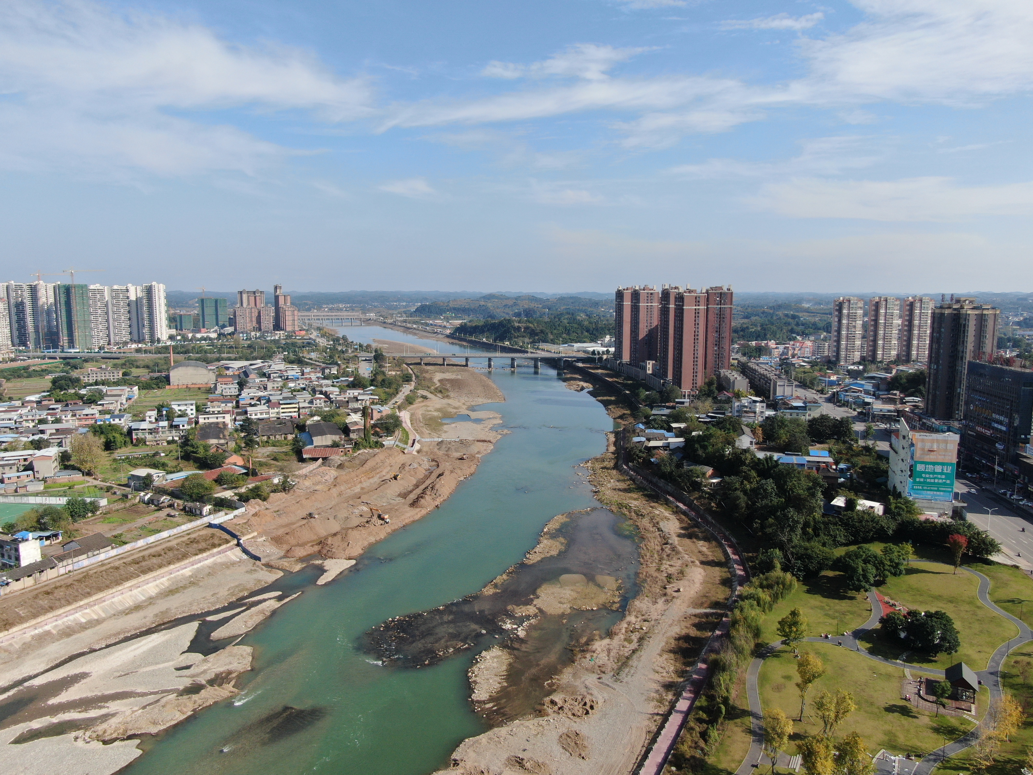 德陽市中江縣凱江河湖公園試點