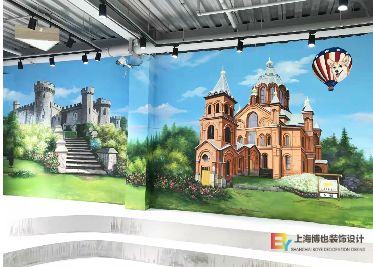 南京专业墙体彩绘,墙体彩绘