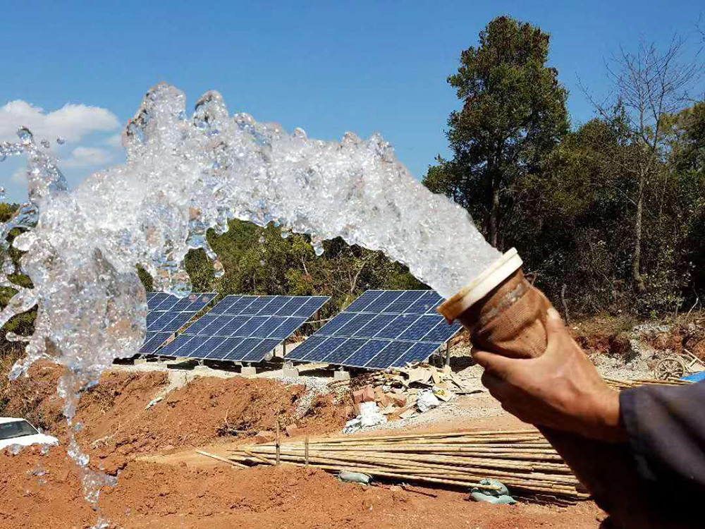 太阳能提灌站为偏远山区村民“解渴”