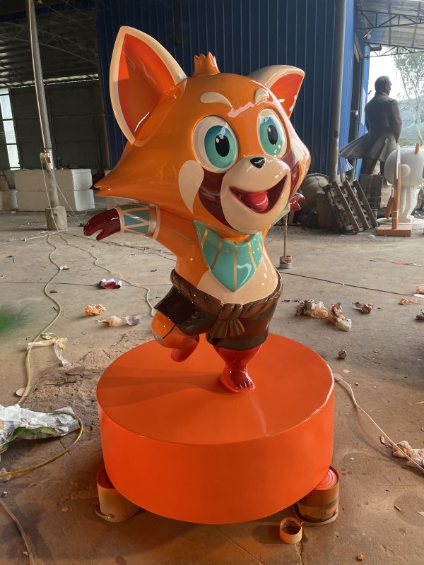 玻璃钢狐狸雕塑