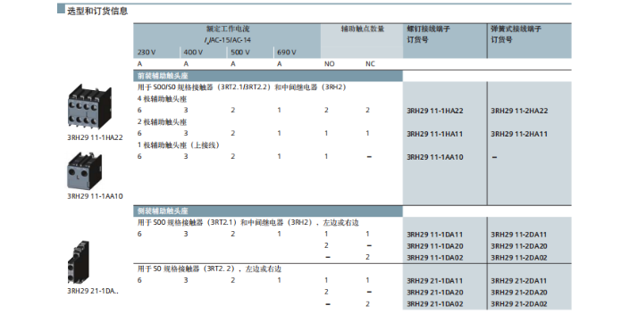 上海生产3RV2断路器3RH29 11-1HA11,3RV2断路器