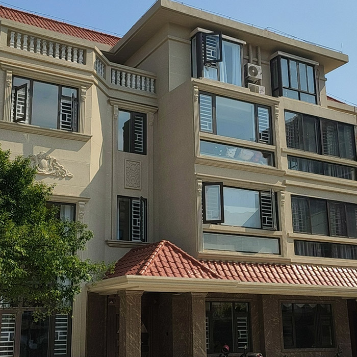 北海远航花园别墅区-外墙水包砂2022-03-19嘉乐士水包砂多彩涂料,又称