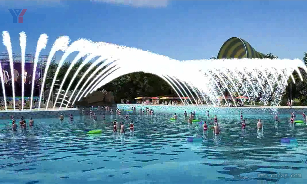 廣州長隆水上樂園造浪池音樂噴泉