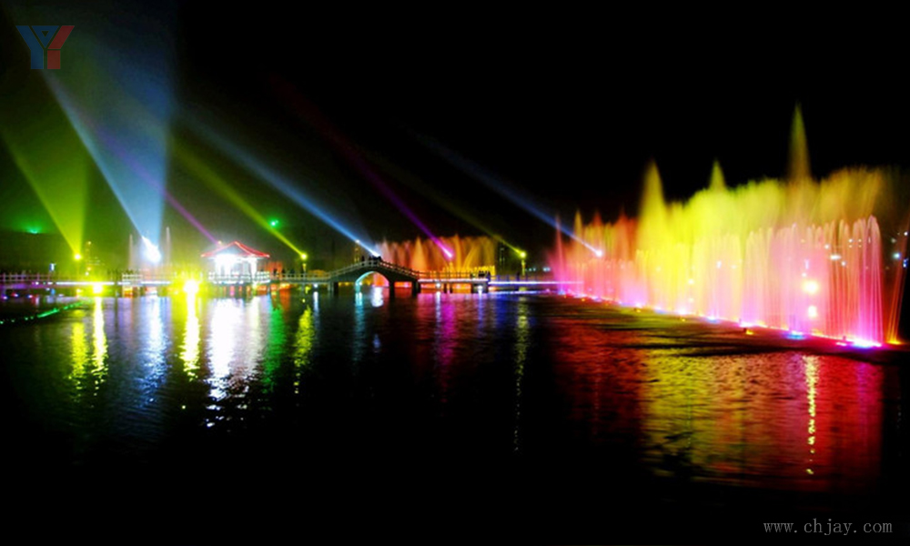 華亭蓮花湖音樂噴泉
