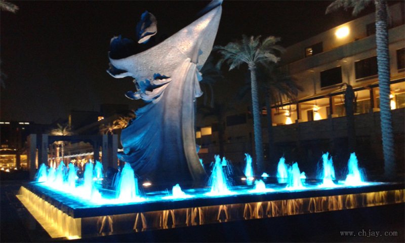 雕塑噴泉