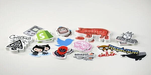  Branded vinyl stickers 