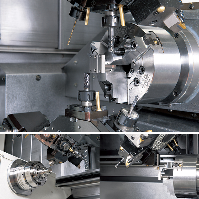 双主轴双刀塔车削中心