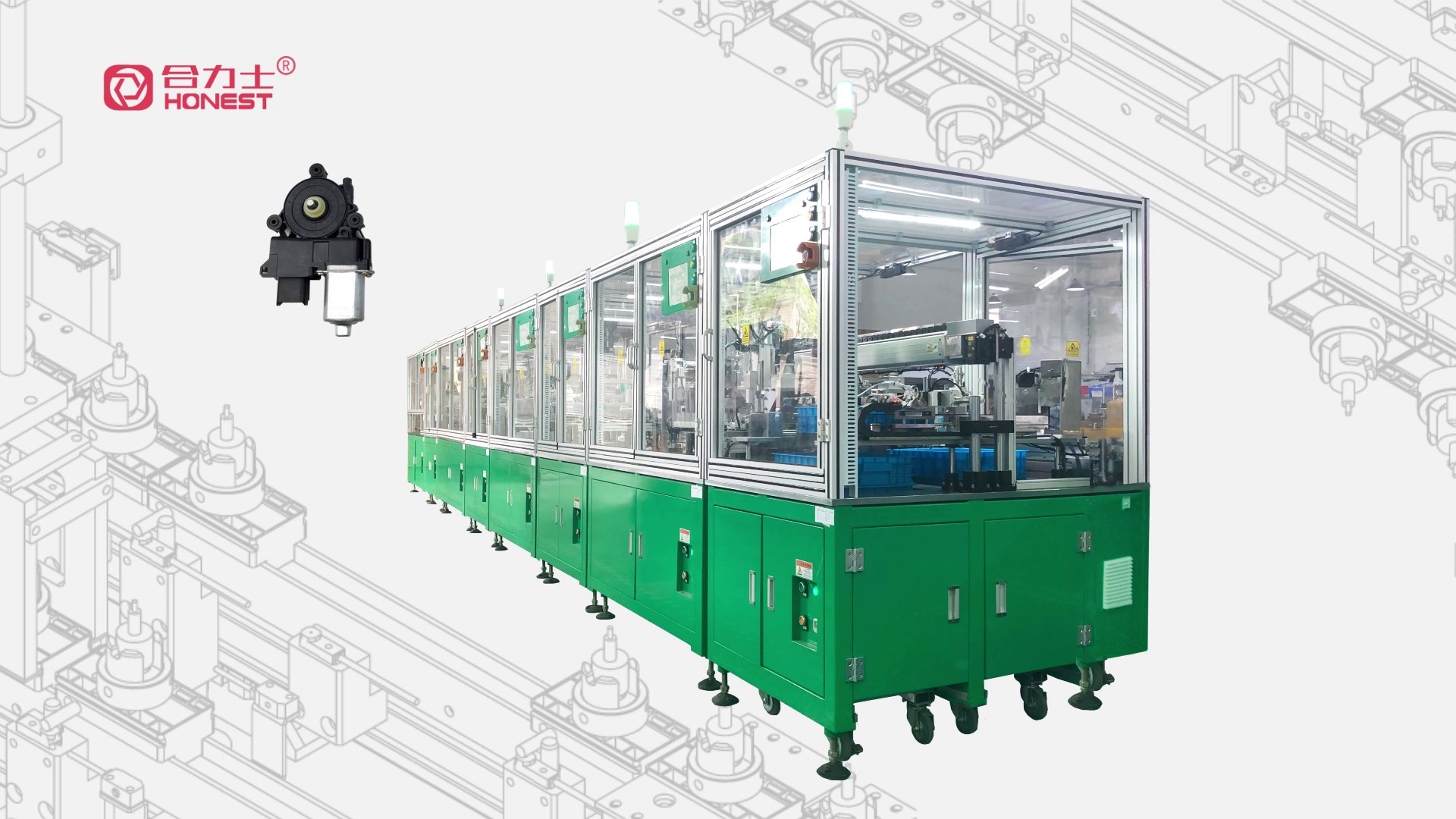 自动化马达胶盖生产设备,电机设备