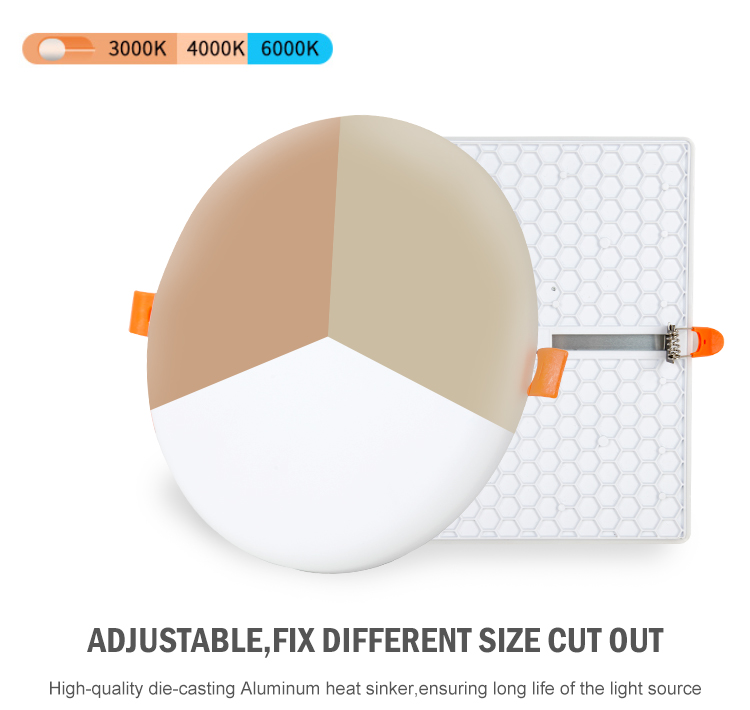 Rimless Frameless LED Panel Light Adjustable Cut Size Ceiling