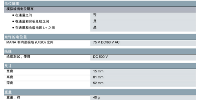杭州SIEMENS模拟量输出/输入模块3WL11062BB664GA4ZK07R21T40