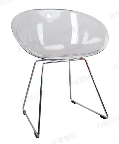 塑料椅模具 沙灘扶手椅塑膠模具PC透明靠背椅子模具