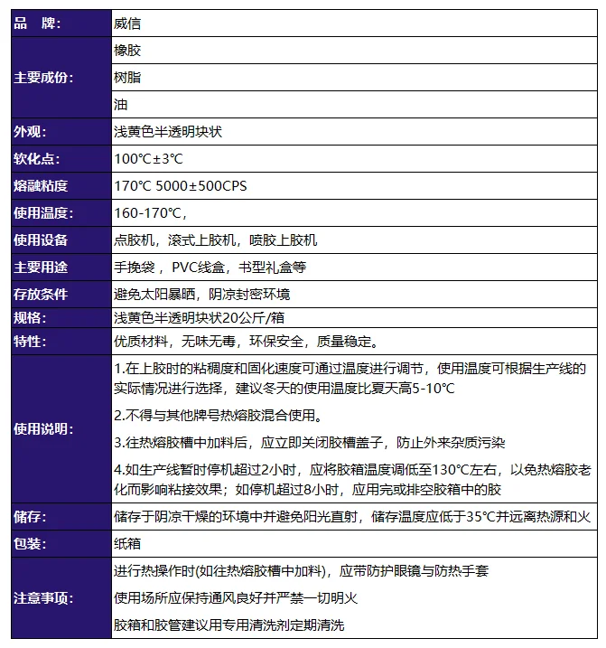 WL615淺黃色壓敏膠塊