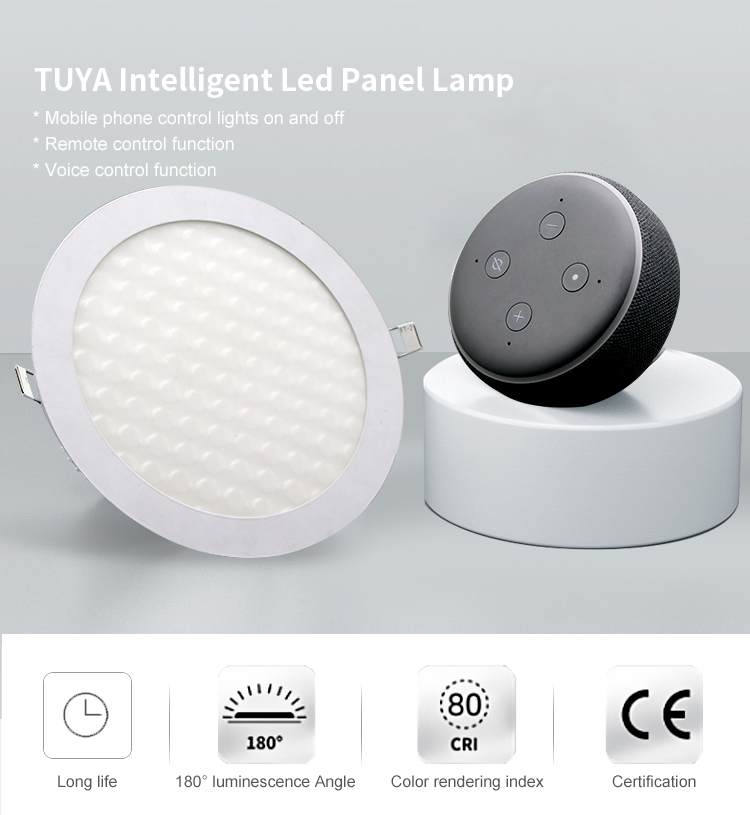 WiFi Smart Compatible With Tuya APP/Alexa/Google LED Ceiling Panel Light