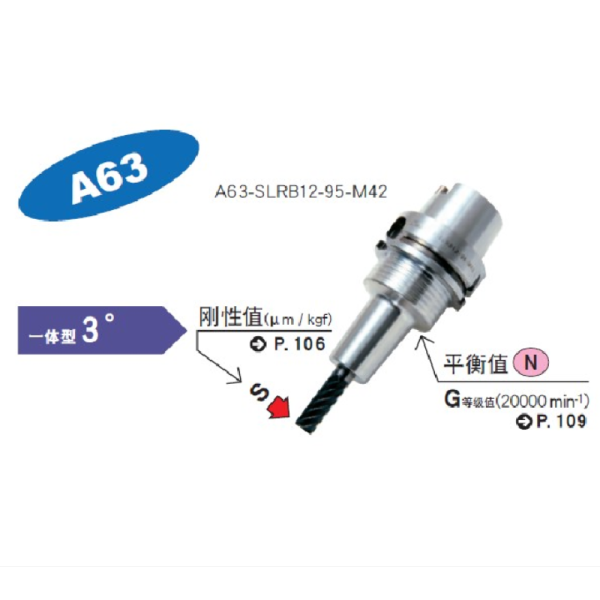 日本MST-A63 一体热々装刀柄