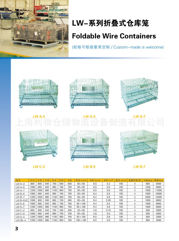 LW-倉(cāng)庫(kù)籠-標(biāo)準(zhǔn)品參數(shù)