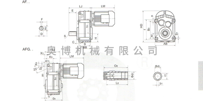 淄博同步齿轮减速电动机生产厂家 奥博机械供应;