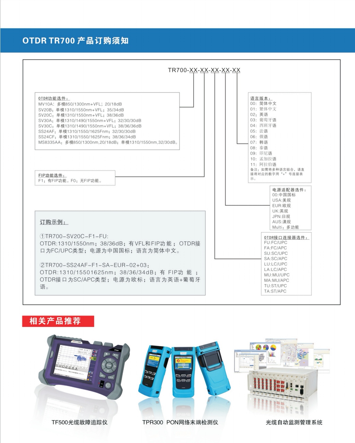 中电34所otdr聚联科技TR700光时域反射仪-成都和立信科技有限公司