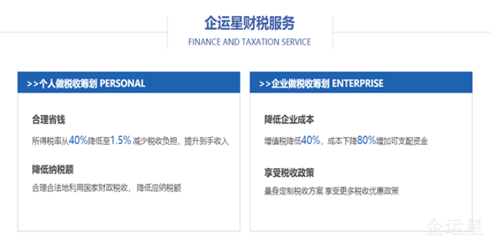 巫溪特殊行业税务筹划类型