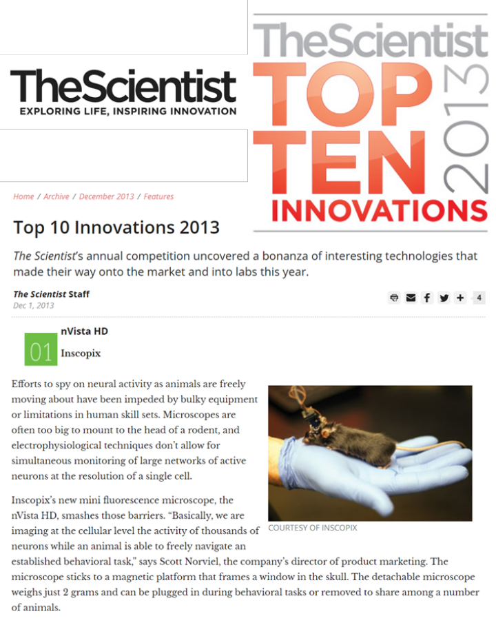 The Scientist2013年科研领域十大创新产品-滔博生物.png