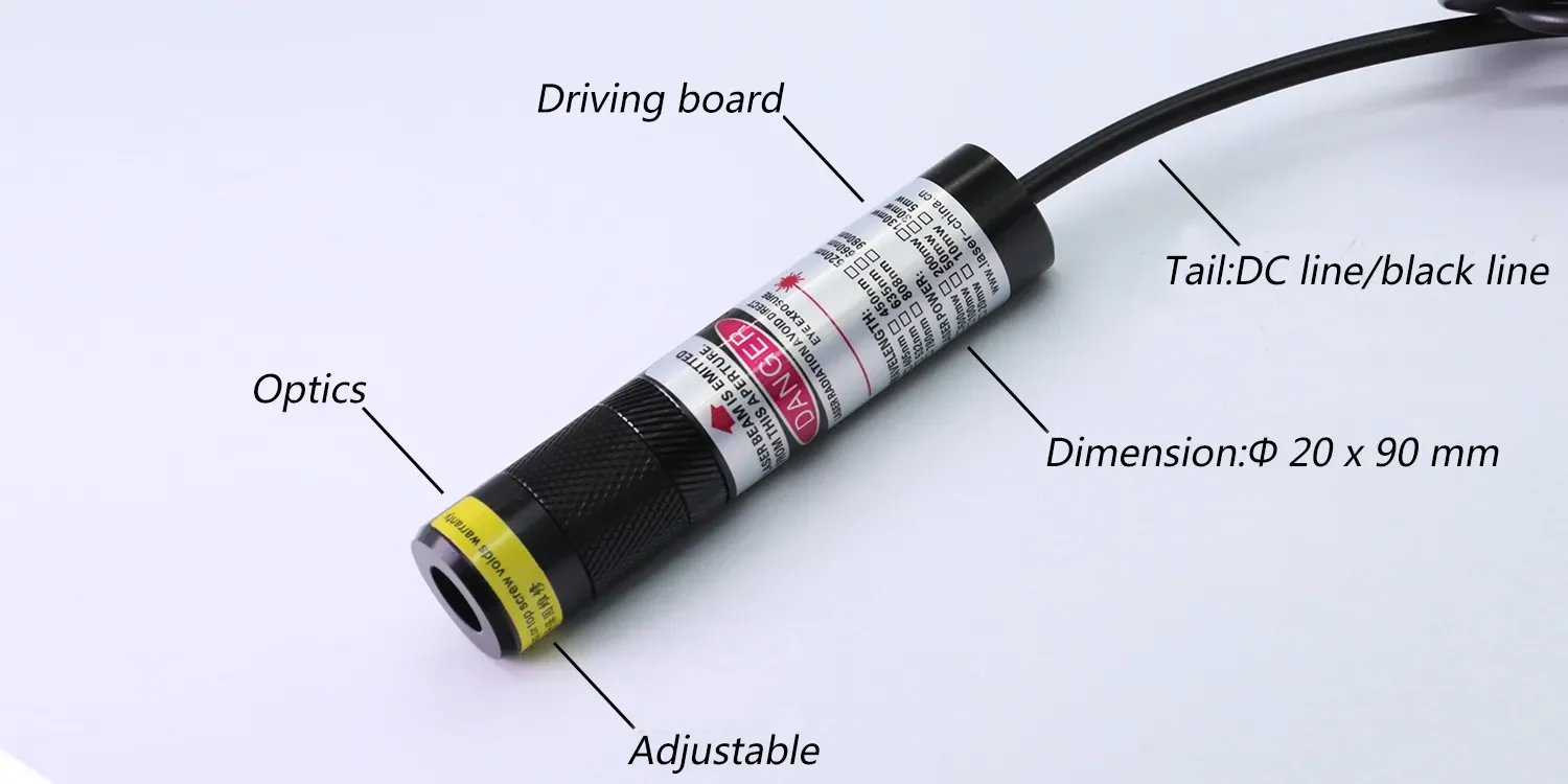 520nm Green Point Laser Module Positioning