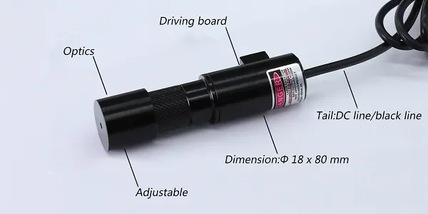 635nm Red Line Laser Module Positioning