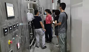 客戶(hù)參觀(guān)我司廣州呼吸中心項目