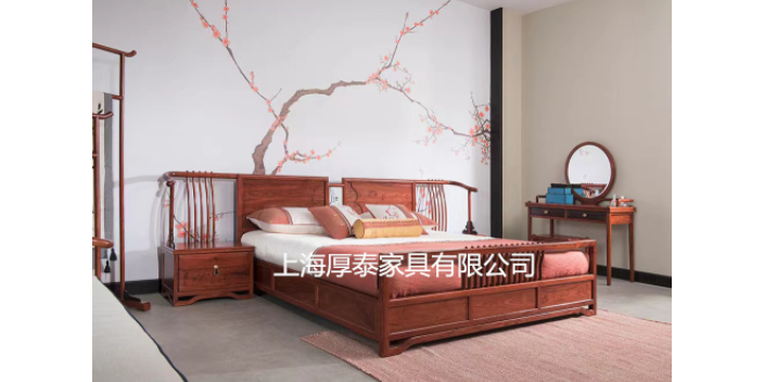 江苏缅甸花梨床联系方式 欢迎来电 上海厚泰家具供应
