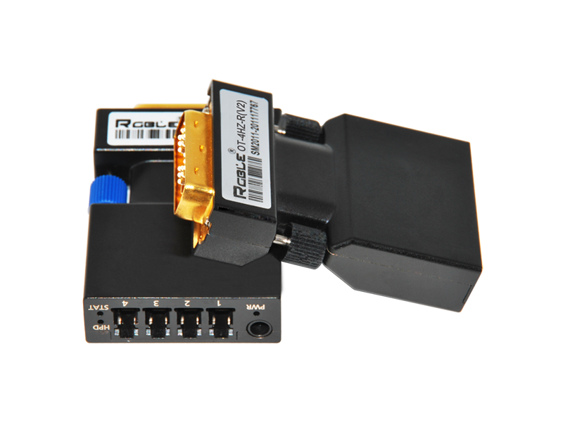 4芯 DVI/HDMI信号 单／多模光纤传输器