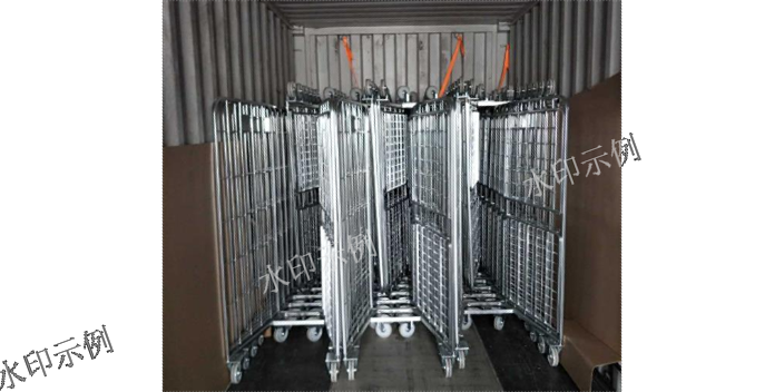 山东物流配送用A型金属折叠笼车产地货源,A型金属折叠笼车