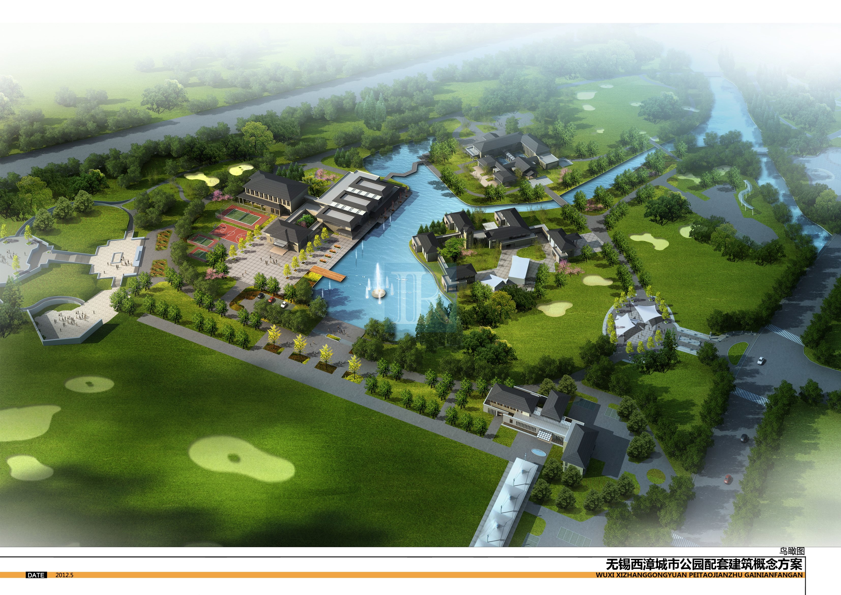 无锡市西漳城市公园高尔夫俱乐部方案设计 上海岚瑞建筑设计工程有限
