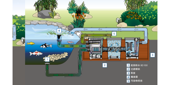 黃山OASE魚池壓力式過濾器維護