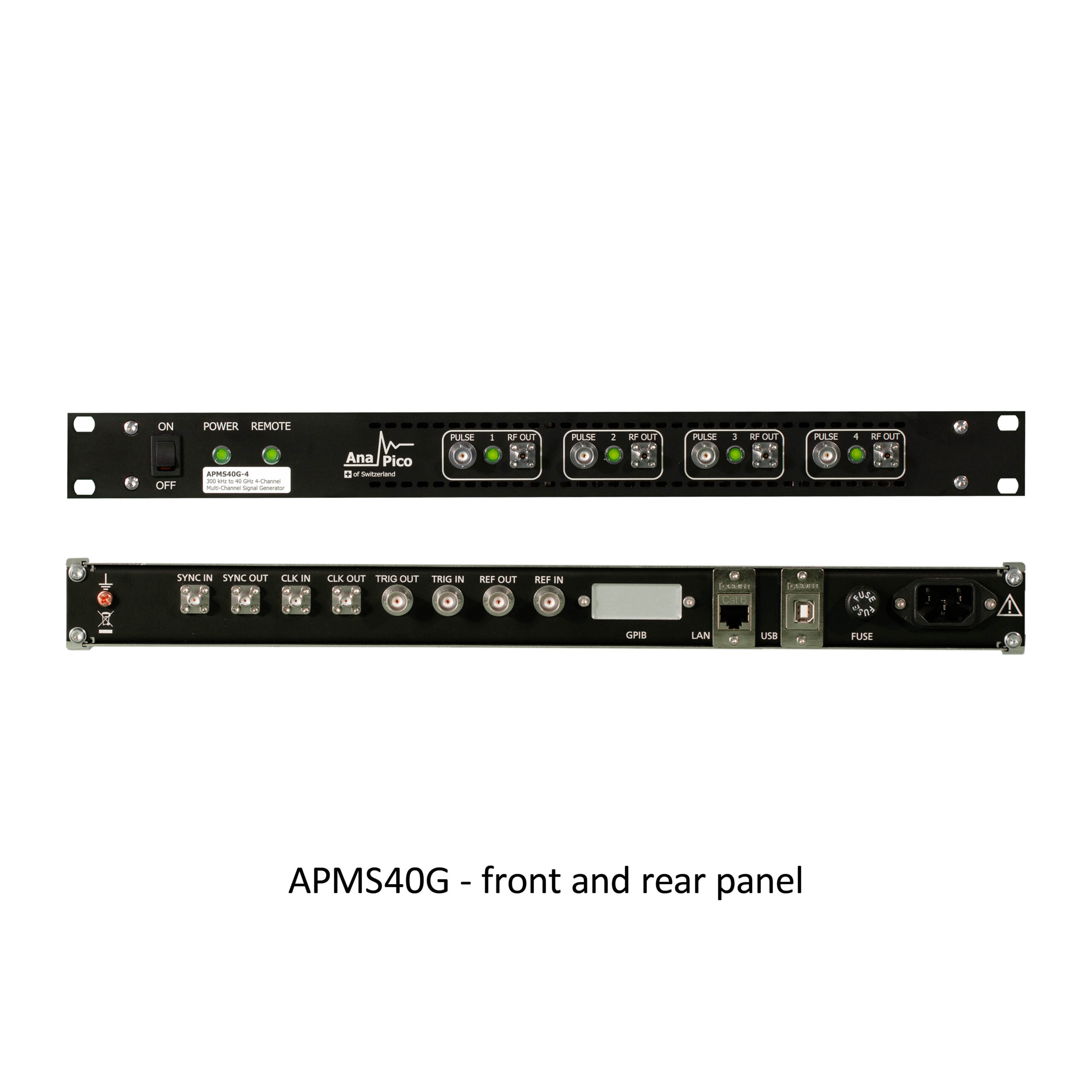 APMS系列多通道相参微波信号发生器--四通道相参输出高达40GHz