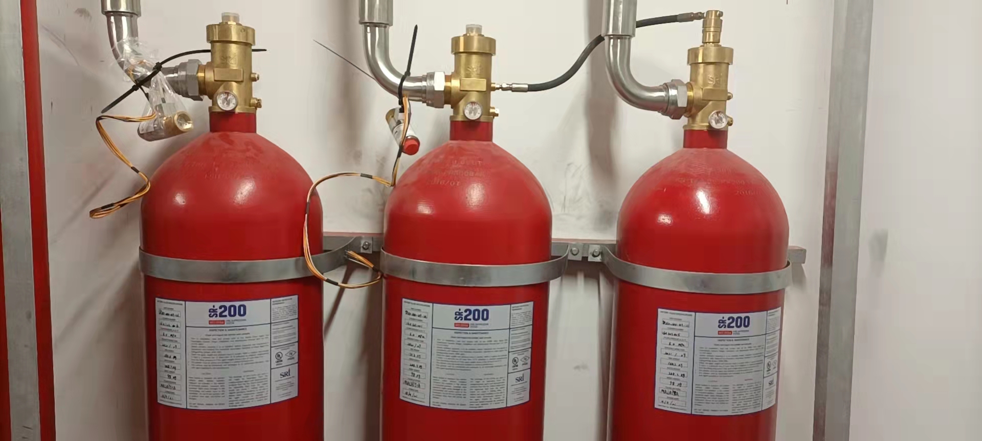 FM认证七氟丙烷灭火系统,管网式FM-200灭火装置