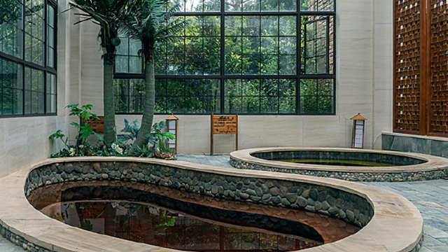 生态园,观光园,生态酒店,生态洗浴等整体工程的设计施工,其中包含温泉