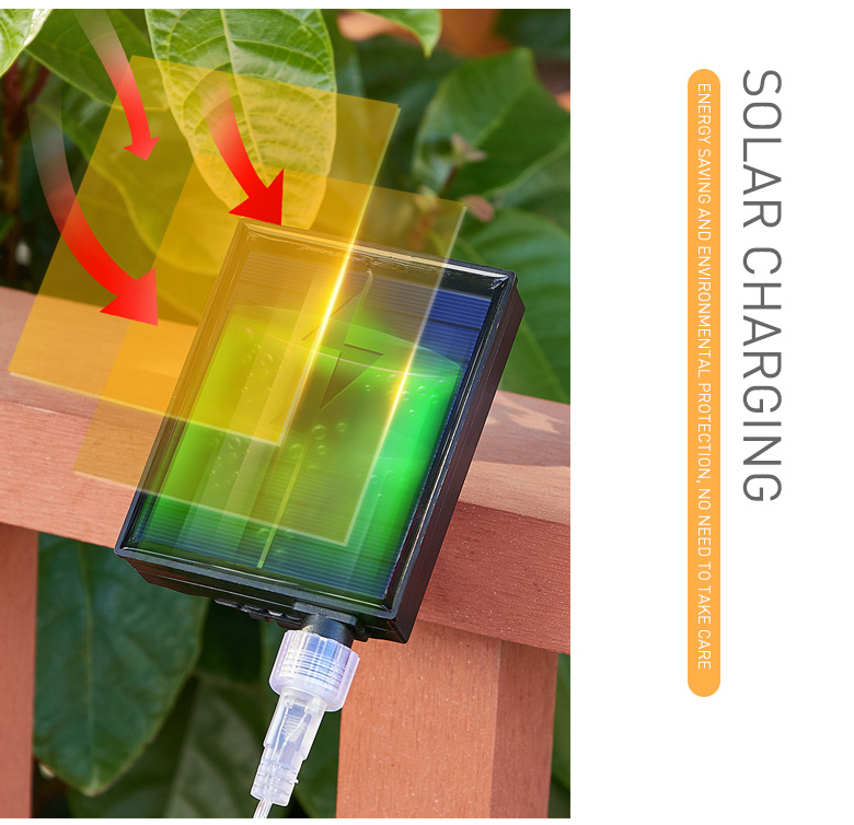 5M Outdoor Solar Strip Lights Waterproof Control By App