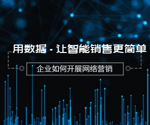 企業(yè)如何開(kāi)展網(wǎng)絡(luò )營(yíng)銷(xiāo)，用數據，讓智能銷(xiāo)售更簡(jiǎn)單
