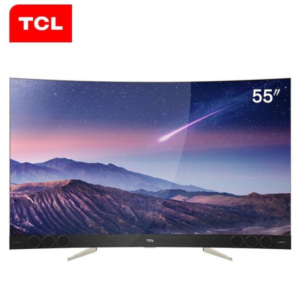 TCL 55X3 55英寸 4K超高清曲面屏 液晶電視 售價7999