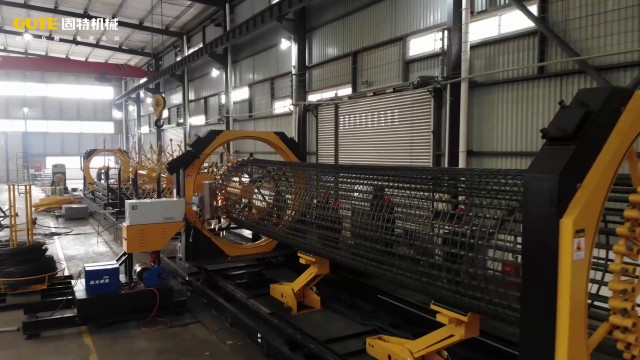 陕西高速钢筋笼滚笼焊接机一体化,钢筋笼滚笼焊接机