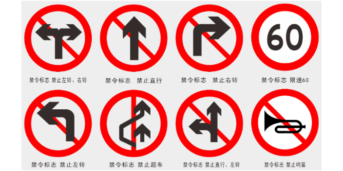 广西道路交通标志牌禁令标志