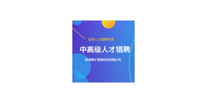 珠海制造业猎头哪家便宜 贴心服务 深圳栖才智能科技供应