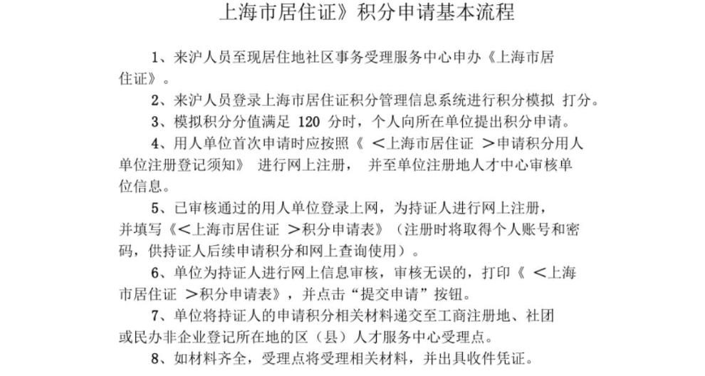 上海居住證積分申請 上海華孚教育信息咨詢供應