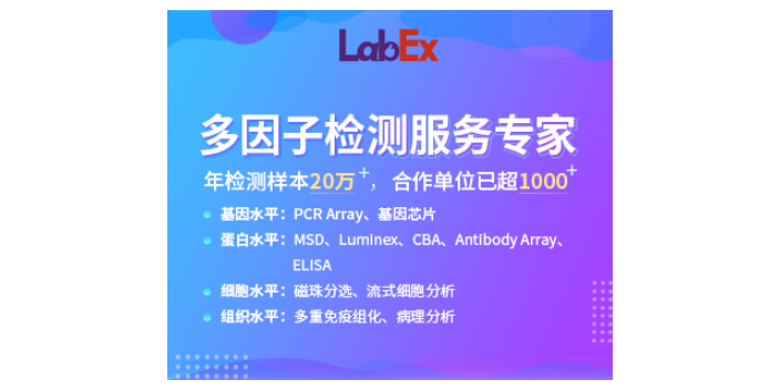 流式細胞分析圖譜分析 標志物篩查 上海樂備實生物供應