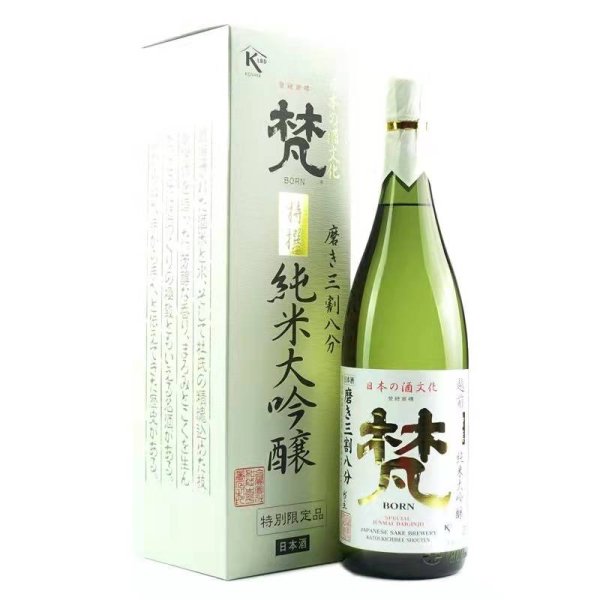梵纯米大吟酿三割八分日本清酒【16度】1.8L