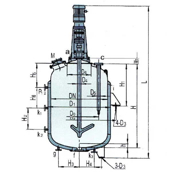 Glass-Lined Closed-type Reactor
