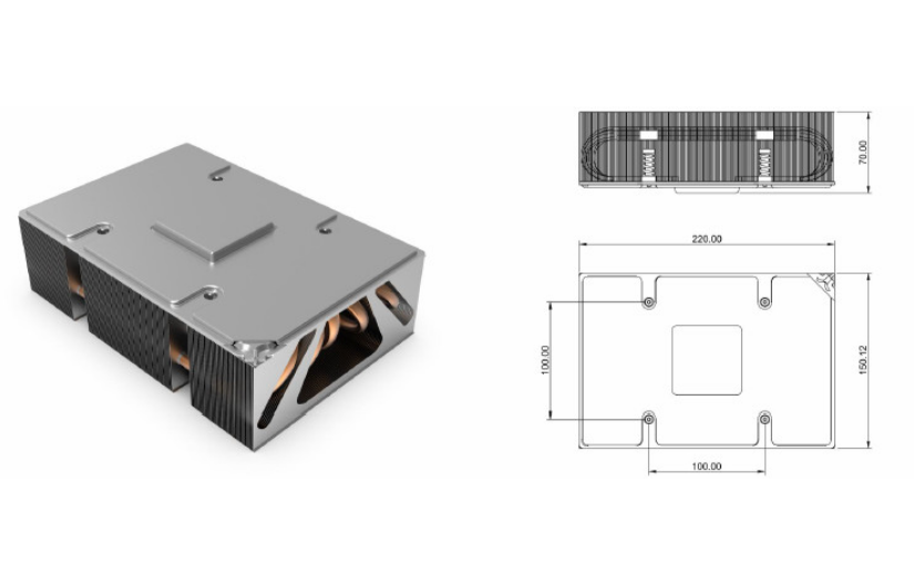 江西AL6063（挤型）散热器,散热模组/液冷散热