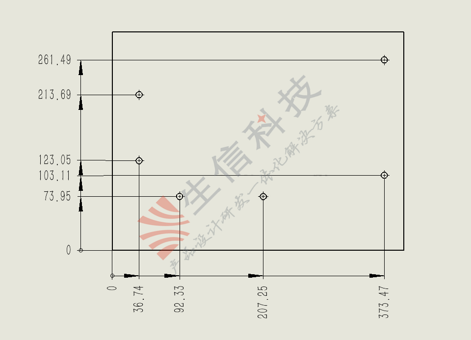 solidworks坐标标注尺寸的方法步骤-苏州生信