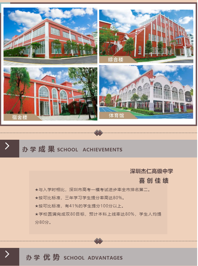 深圳杰仁高级中学-- 高考复读中心