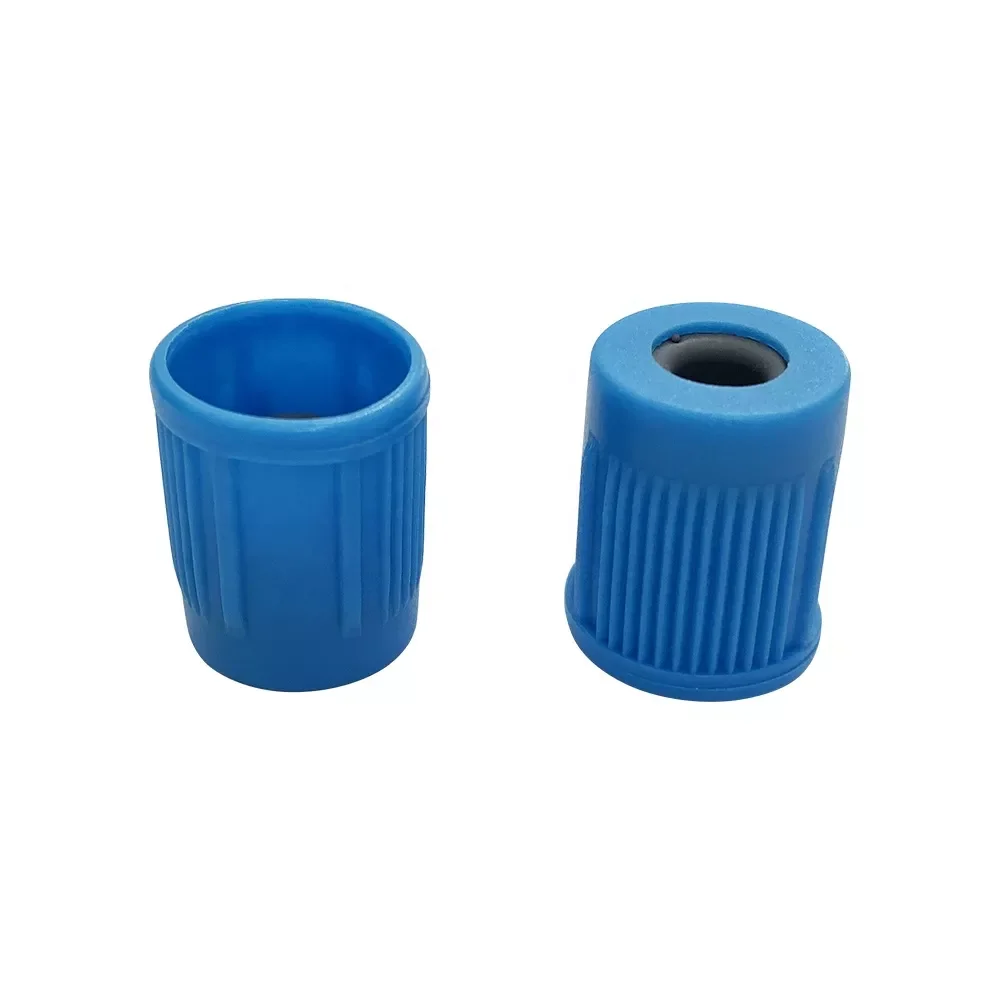 Plastic caps for disposable vacuum blood collection tube