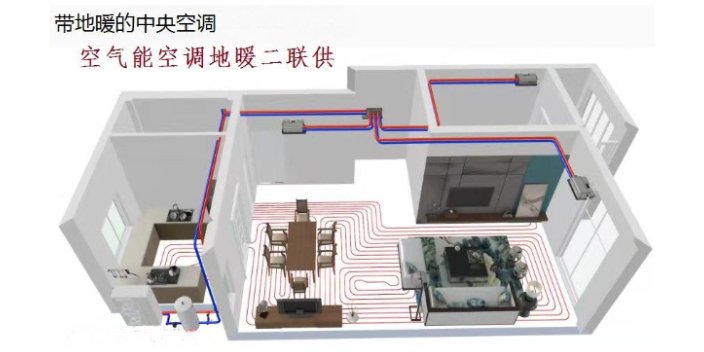 杭州现代空调地暖两联供安装,两联供