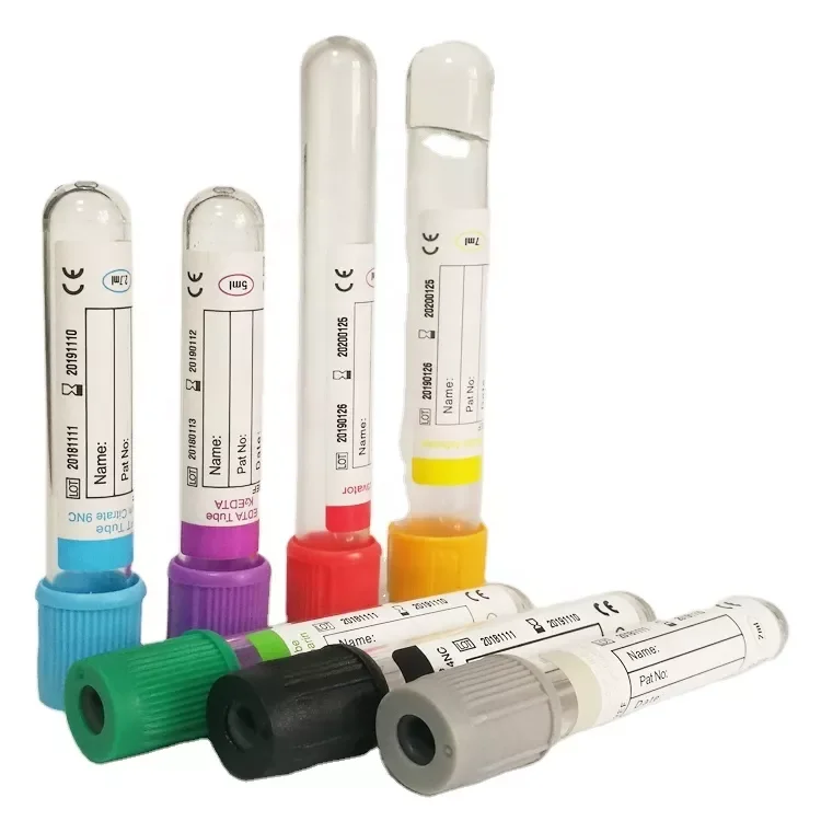 Medical safety PET plastic test vacuum blood collection tube